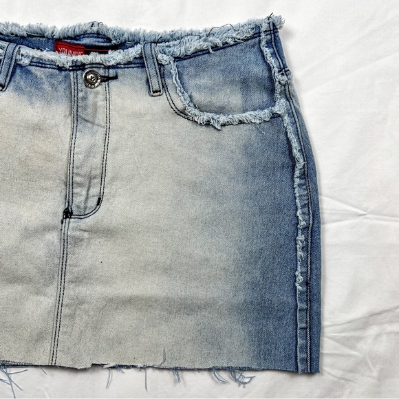 Y2K Younique Jeans Low Rise Mini Skirt - Picture 3 of 7